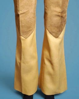 1960s 70s Leather Pants, Two toned, Vintage, Rock n Roll, Custom Made, Men's 32x33
