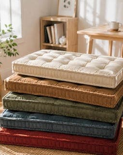 Custom Size French Cushion , Velvet Tufted Bench Cushion , Window Seat Pad, Buttoned French Bench Cushion, Floor Cushion, OEKO-TEX Velvet