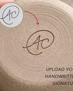 Custom Monogram Pottery Stamp Brass, Ceramic Signature Stamp, Mark Your Clay Piece
